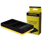 Dual Schnell-Ladegerät f. Nikon EN-EL14 ENEL14 inkl. USB-C Kabel