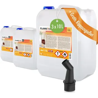 Höfer Chemie Flambiol Bioethanol 96,6% Premium 10 l 3 St.