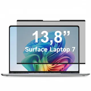 STARY 13,8 Zoll Surface Magnetischer Blickschutzfolie für Surface Laptop 7,Abnehmbare Blickschutzfilter Anti-Glare Anti-Blaulicht Sichtschutzfolie Surface