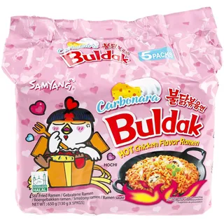 Samyang Buldak Ramen Hot Chicken Carbonara 130 g, 5er Pack