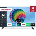 Thomson Google TV 32 Zoll QLED Seite (32", QLED, Full HD), TV, Schwarz