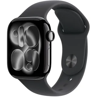 Apple Watch Series 11 GPS 42mm Jet Black Aluminium Sport Band black S/M