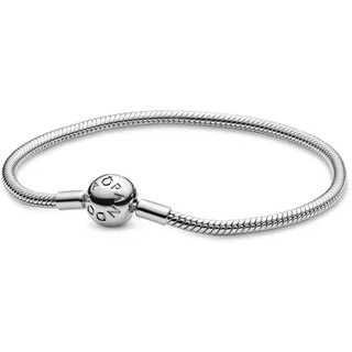 Pandora Moments Damen Schlangen-Gliederarmband Kugelverschluss 17 cm,