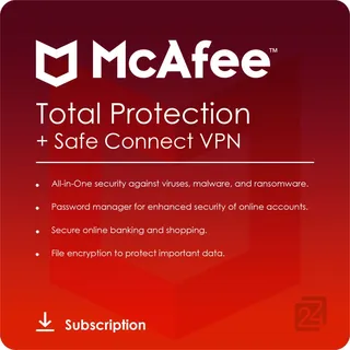 McAfee Total Protection 2026 ESD 5 Geräte 1-3 Jahre DE Win Android iOS