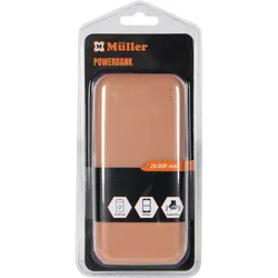 MÜLLER POWERBANK,20.000 MAH ROSA