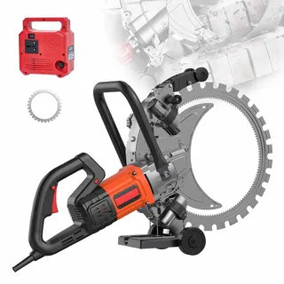HSSTYLE Betonringkreissäge, Wandfräsmaschine, bürstenloser Hochfrequenz-Elektro-Betonschneider, 3000 U/min, für Bauarbeiten und Renovierungen
