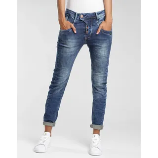 Gang Slim-fit-Jeans »94MARGE« mit besonderem 4-Knopf-Verschluss, blau