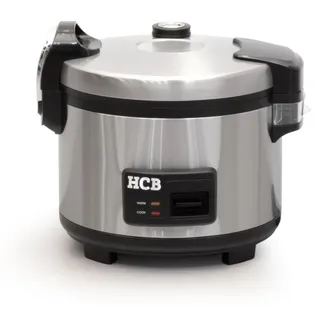 HCB Reiskocher - 10 Liter - 230V - Edelstahl - 6476 - Grau