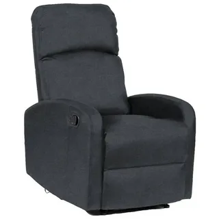 Svita Fernsehsessel dunkelgrau Textil, 65x101x91 cm, Wohnzimmer, Sessel, Fernsehsessel
