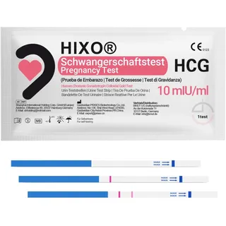 Hixo ultraempfindlicher Schwangerschaftstest 10 miu/ml 20 St Teststreifen