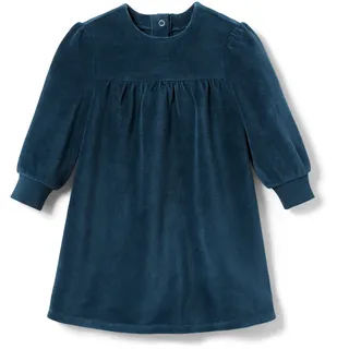 Tchibo - Baby-Nickikleid - Mädchen - Gr. 98/104 - dunkelblau/gepunktet