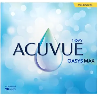 Acuvue Johnson – Johnson Acuvue Oasys Max 1-Day Multifocal (90er Packung) Tageslinsen -2.75 dpt, Addition Low (0.75-1.25) – BC 8.4) mit UV-Schutz