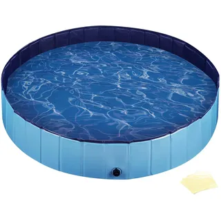 fudajo Hundepool 160x30cm Hundeschwimmbad Hundeplanschbecken Hundebadewanne - 1.600,00 MILLIMETER X 300,00 MILLIMETER X 1.600,00 MILLIMETER - blau