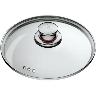 WMF Quality One Topfdeckel 20 cm Glasdeckel mit Metallgriff, hitzebeständiges Glas, spülmaschinengeeignet
