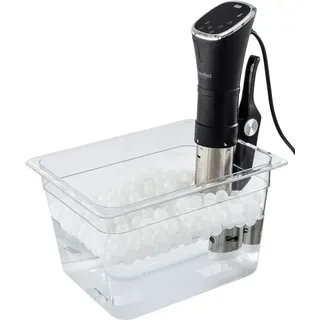 Heidenfeld Sous-Vide Stick SVK Sous-Vide Isolationskugeln, 250 Stück, Ø 2.0 cm, Sous Vide Stick - BPA-frei - verhindert Wärmeverlust - Dampfgarer weiß