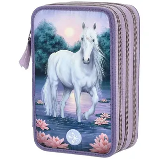 DEPESCHE Miss Melody Federtasche LED Seerosen
