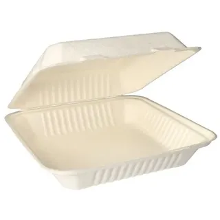 Papstar 25 Menüboxen, Zuckerrohr 'pure' weiss