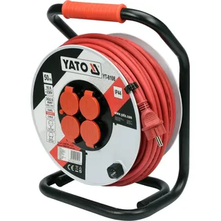 TRIZERATOP Blech Kabeltrommel 3x2,5mm IP44 30 - 50m Verlängerungskabel bunt 40 cm