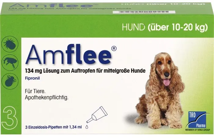AMFLEE 134 mg Spot-on Lsg.f.mittelgr.Hunde 10-20kg 3 St.