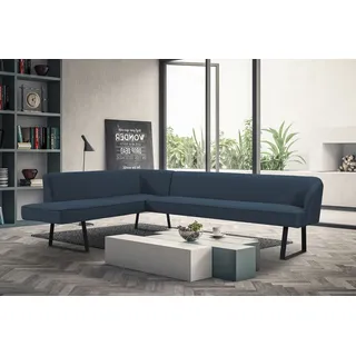 exxpo - sofa fashion Eckbank Americano, mit Keder und Metallfüßen, Bezug in verschiedenen Qualitäten,