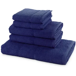 Frottana Handtuchset Pearl 5- TLG Handtücher | 100% Baumwolle, deep sea