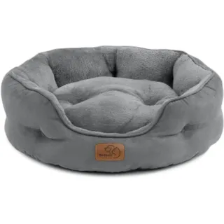 Bedsure Katzenbett waschbar Katzen Bettchen - 76x61x20cm Katzen Bett mit Zweiseitig Innenkissen Katzenschlafplatz für oder kleine Hunde,Grau
