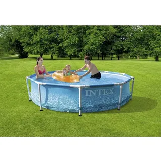 Beachside Metal Frame Pool Set 305 x 76 cm inkl. Filterpumpe