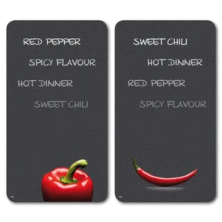 KESPER Paprika und Chili Herdabdeckplatte 2 St.