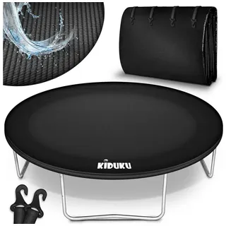 KIDUKU Trampolin-Abdeckplane Trampolin Regenabdeckung Schwarz 244 - 427 cm, Wetterschutzplane schwarz 244 cm