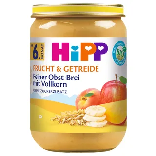 HiPP Feines Fruchtpüree mit Vollkorn 6 x 190 g