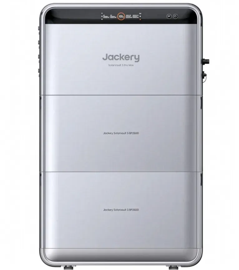 Jackery SolarVault 3 Pro Max mit 2x BP2500 Erweiterungsakkus | 7,6 kWh