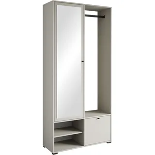 INOSIGN »DINO Kompaktgarderobe, Garderoben-Set DINO«, Mit Spiegel und Kleiderstange, 90 cm breit, Türanschlag wechselbar