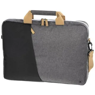 Hama Florenz 13.3 Zoll Notebook-Umhängetasche für Universal Polyester, Schwarz/Grau