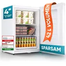 Stillstern Mini Gefrierschrank (42L) -18°C, Eiswürfelschale, Schloss, Türanschlag wechselbar, 4-Sterne Tiefkühlschrank für Camping/Büro Gefriertruhe Klein Gefrierschrank Klein Tiefkühltruhe