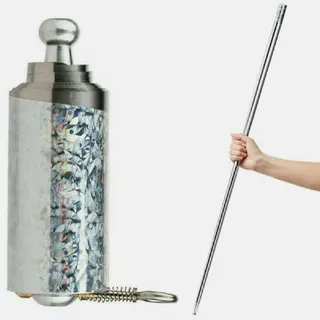 Zauberstab Martial Arts Metall Magic Pocket Staff Edelstahl Tragbarer Stab 1.1M