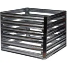 Metall-Komposter Muck Stecksystem 93 cm x 93 cm x 70 cm Silber