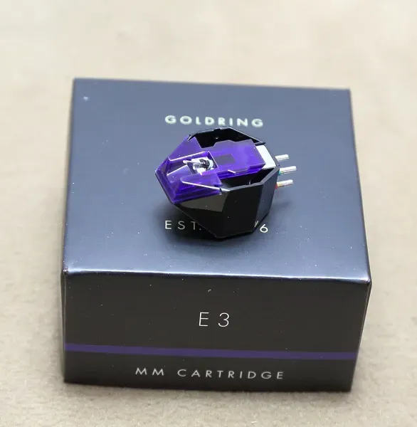 Goldring E3 violet MM-Tonabnehmersystem für Plattenspieler, hohe Feinauflösung GL0058