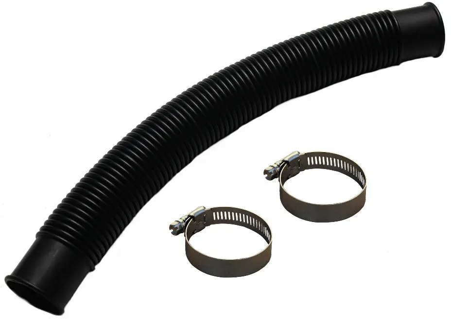 Schlauch Ø 38mm in schwarz für Ø 250/300/320 mm Behälter - Länge 38,5 cm