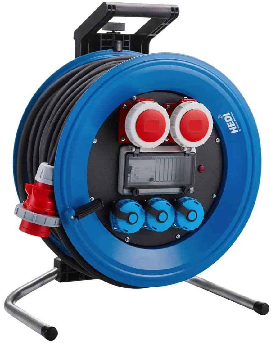 HEDI Kunststoff-Kabeltrommel Professional Plus Ø 450 mm, 32A-Ausführung - K4333011D4