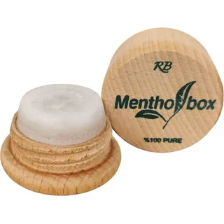 mentholbox Mentholstein, Menthol Box, Migräne erfrischende & kühlende Menthol-Macaron, zum Bestreichen von Stirn und Nacken, Spa Massage, 1x6g