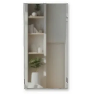 MySpiegel.de Wandspiegel Rahmenloser Wandspiegel mit Facettenschliff und Befestigung in 25mm 90 cm x 60 cm
