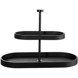 Asa Selection Etagere Wood, schwarz 2-stufig oval 25cm