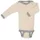 Woll-Langarmbody SEIDENBABY PUNKTE mit Seide in beige 98/104