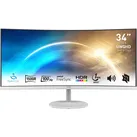 MSI Curved-LED-Monitor "PRO MP341CQW", Energieeffizienz: G, weiß, B:80,93cm H:36,58cm T:10,36cm, Monitore, 3 Jahre Herstellergarantie, Curved-LED-Monitor