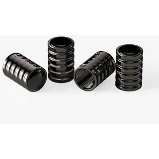 ZQQKX 4 × Edelstahl Autoreifen Ventilkappen für Golf 7 7.5 GTI GTD GTE Variant R Line 2013-2019, Wasserdicht Auslaufschutz Gummidichtung Luftventilkappen Zubehör
