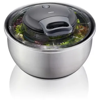 GEFU Salatschleuder PULLIT Küchengadgets, Schwarz,