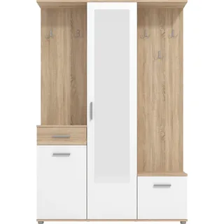 INOSIGN »Martin Flurgarderobe, Dielenschrank, Flurmöbel, Breite 134 cm«, Schuhschrank, mit Spiegel, in modernen Farben, mit 10 Haken