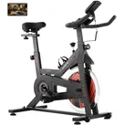 VEVOR Heimtrainer verstellbares stationäres Fahrrad zu Hause, Indoor Bike mit leisem Riemenantrieb & schweres Schwungrad & verbesserter LCD-Monitor & bequemem Sitzpolster mittelgroß