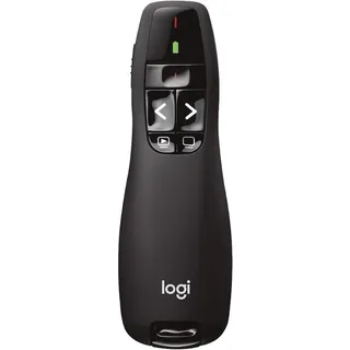 Logitech Kabelloser Presenter R400 Professionelle Präsentationsfernbedienung in Schwarz