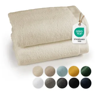 Blumtal Saunatuch 80 x 200 cm beige 2-tlg.